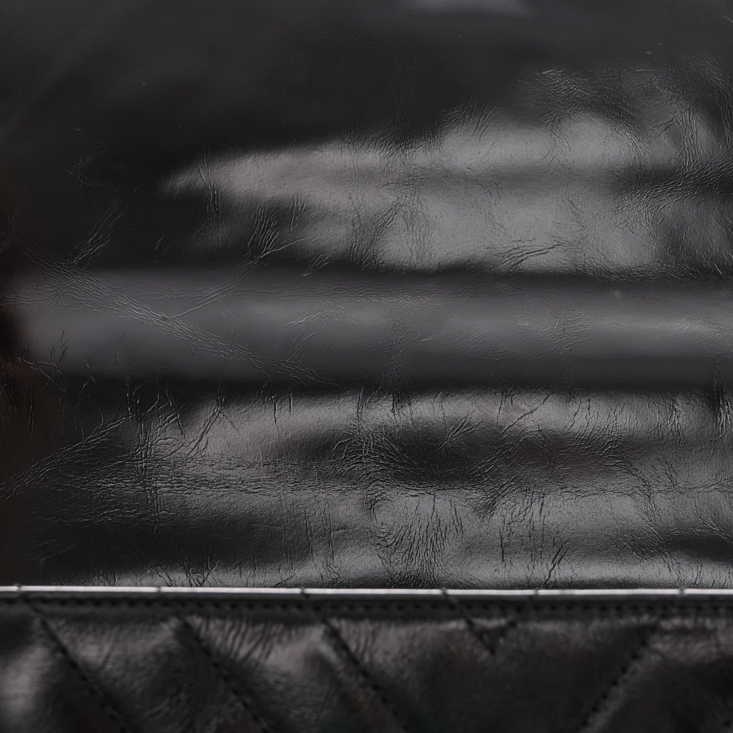 Chanel Calfskin Chevron Quilted Medium Coco Handle Flap Black 15 of 16