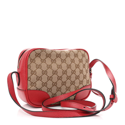 Gucci Monogram Mini Bree Messenger Bag Red 3 of 10