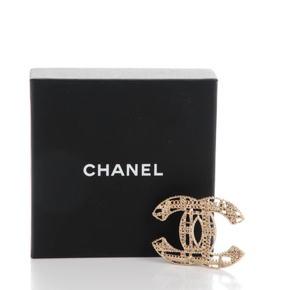 Chanel Chain CC Brooch Pin Light Gold 5 of 5