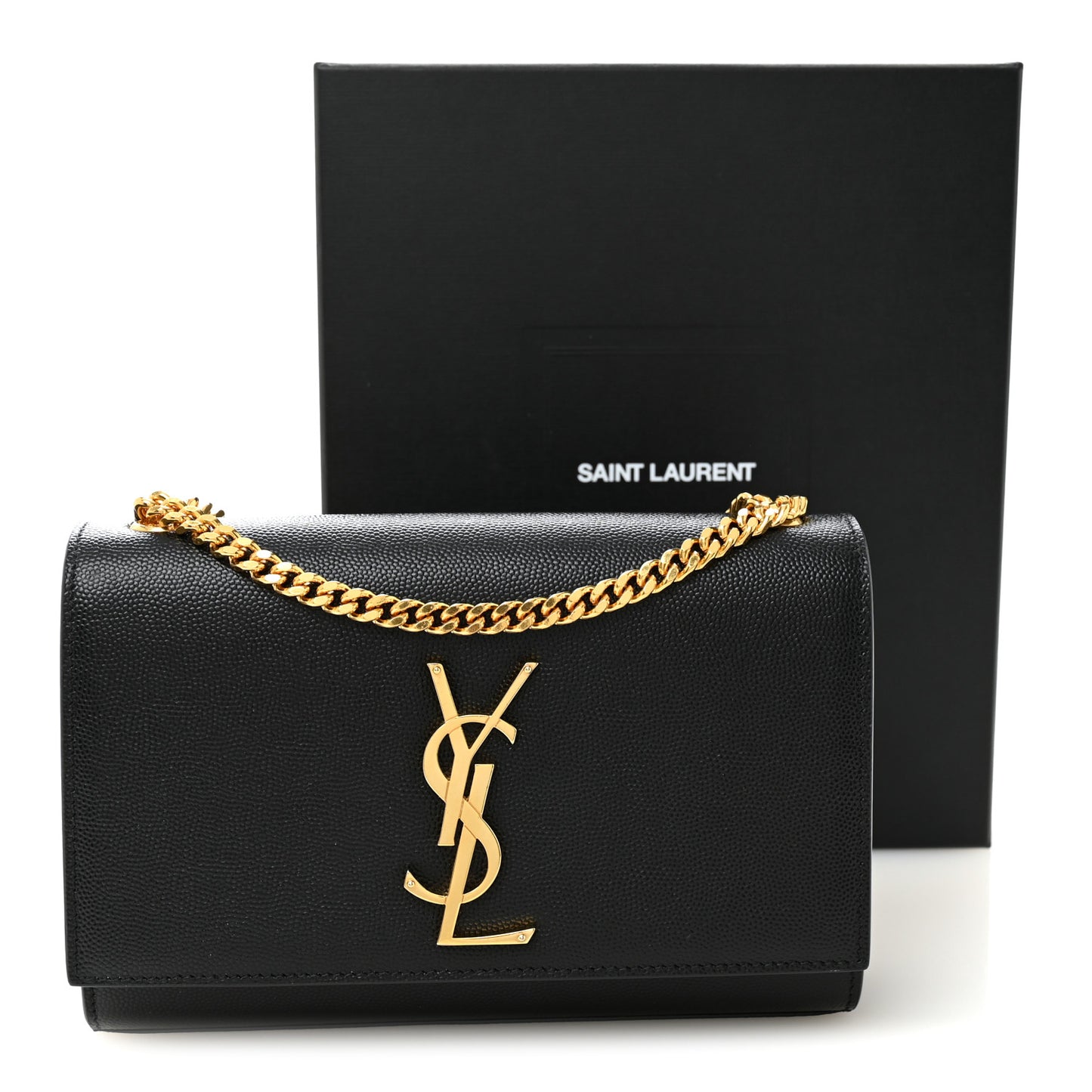 Grain De Poudre Small Monogram Kate Satchel Black