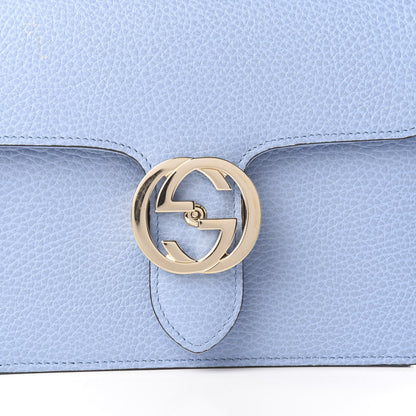 Gucci Dollar Calfskin Small Interlocking G Shoulder Bag Mineral Blue 9 of 9
