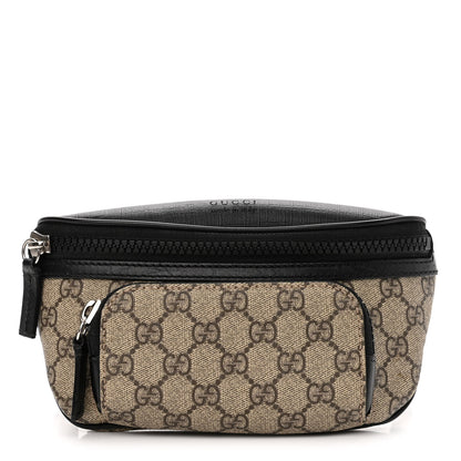 Gucci GG Supreme Monogram Belt Bag Black 1 of 10