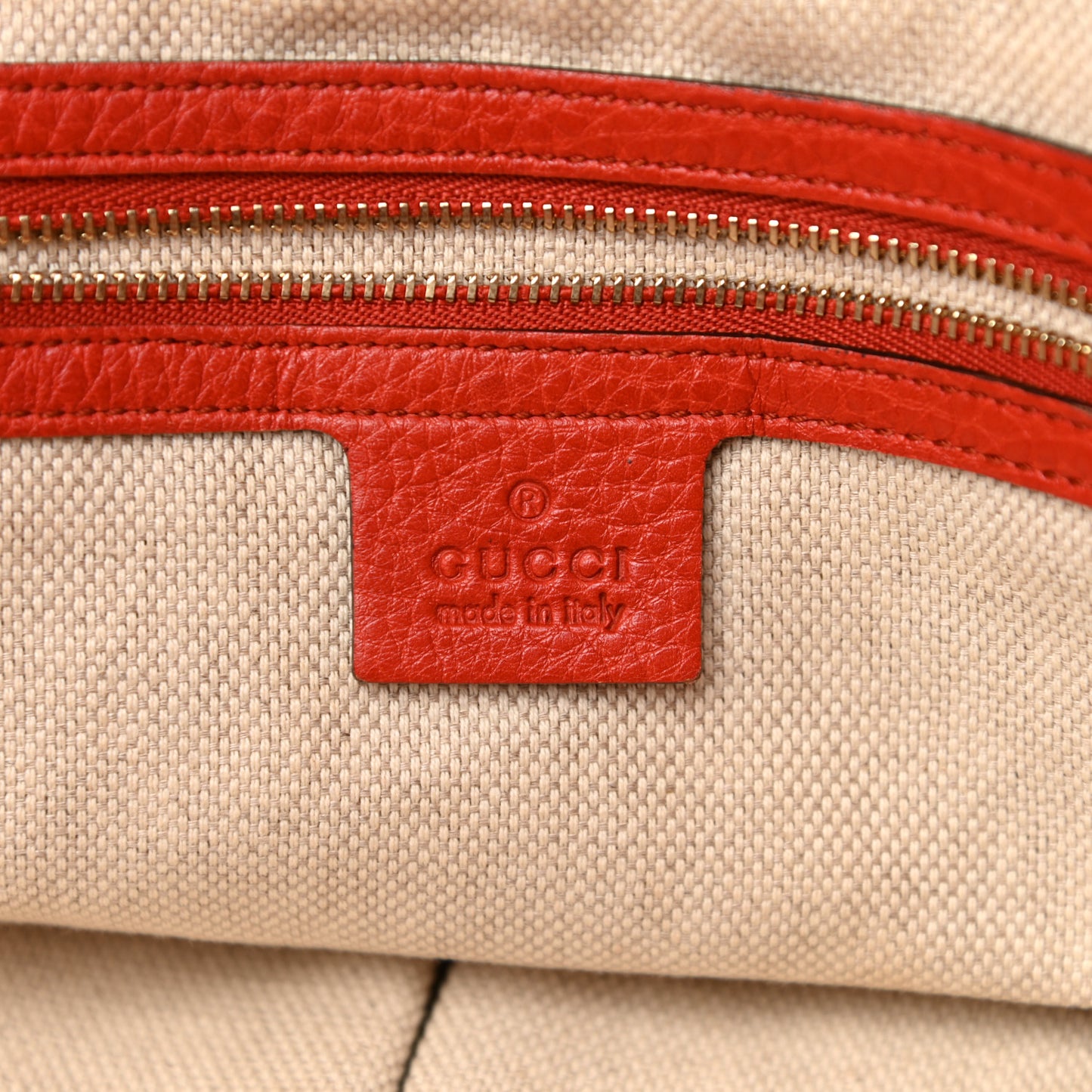 Pebbled Calfskin Medium Soho Shoulder Bag Red