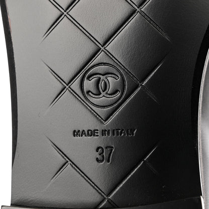 Chanel Lambskin Quilted CC Turnlock Loafers 37 Black 8 of 9
