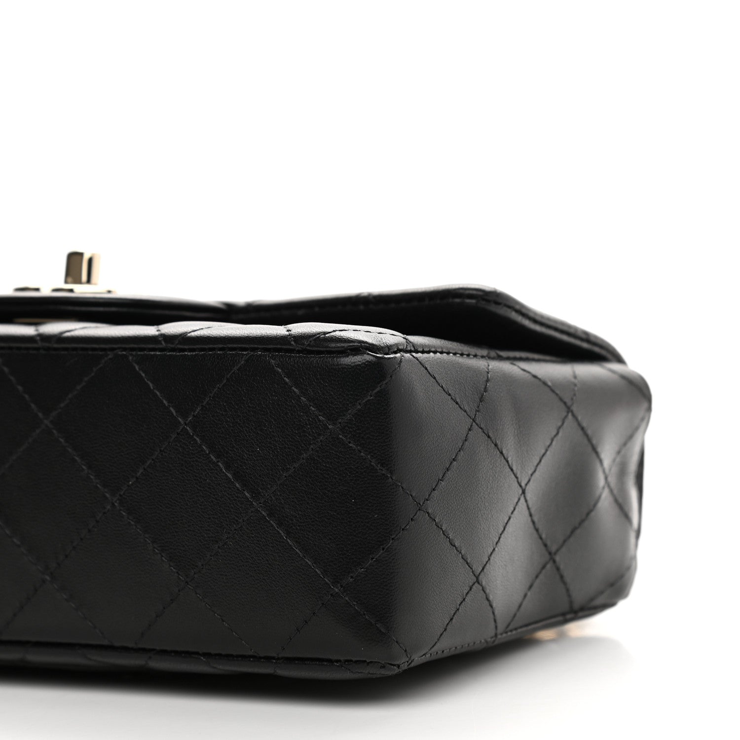 Chanel Lambskin Quilted Mini Rectangular Flap Black 9 of 9