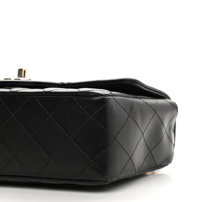 Chanel Lambskin Quilted Mini Rectangular Flap Black 9 of 9