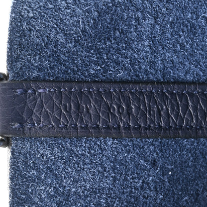 Hermes Taurillon Clemence Matte Alligator Picotin Lock Touch 22 Bleu Nuit 7 of 11