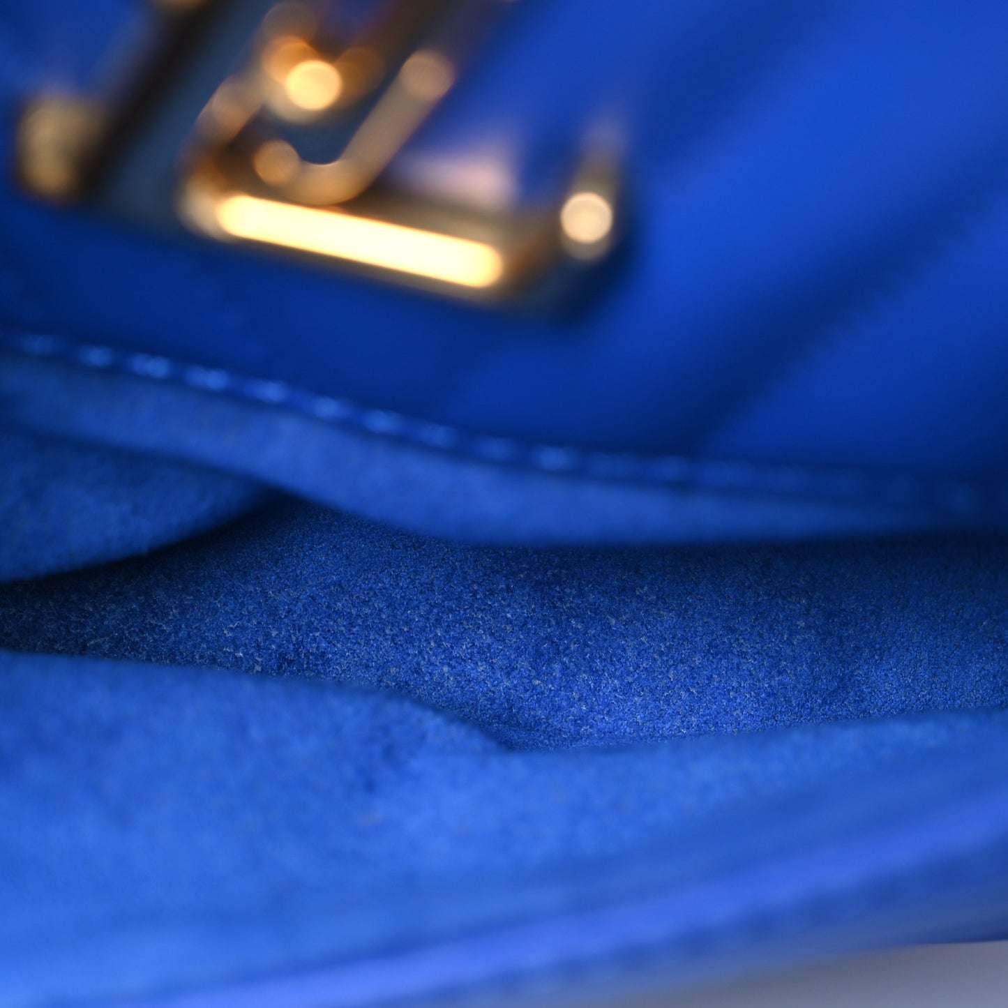 Calfskin New Wave Camera Bag Bleu Neon