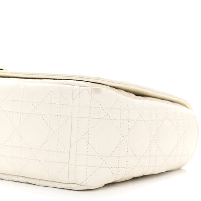 Christian Dior Lambskin Cannage Large Caro Bag Ivory 10 of 11