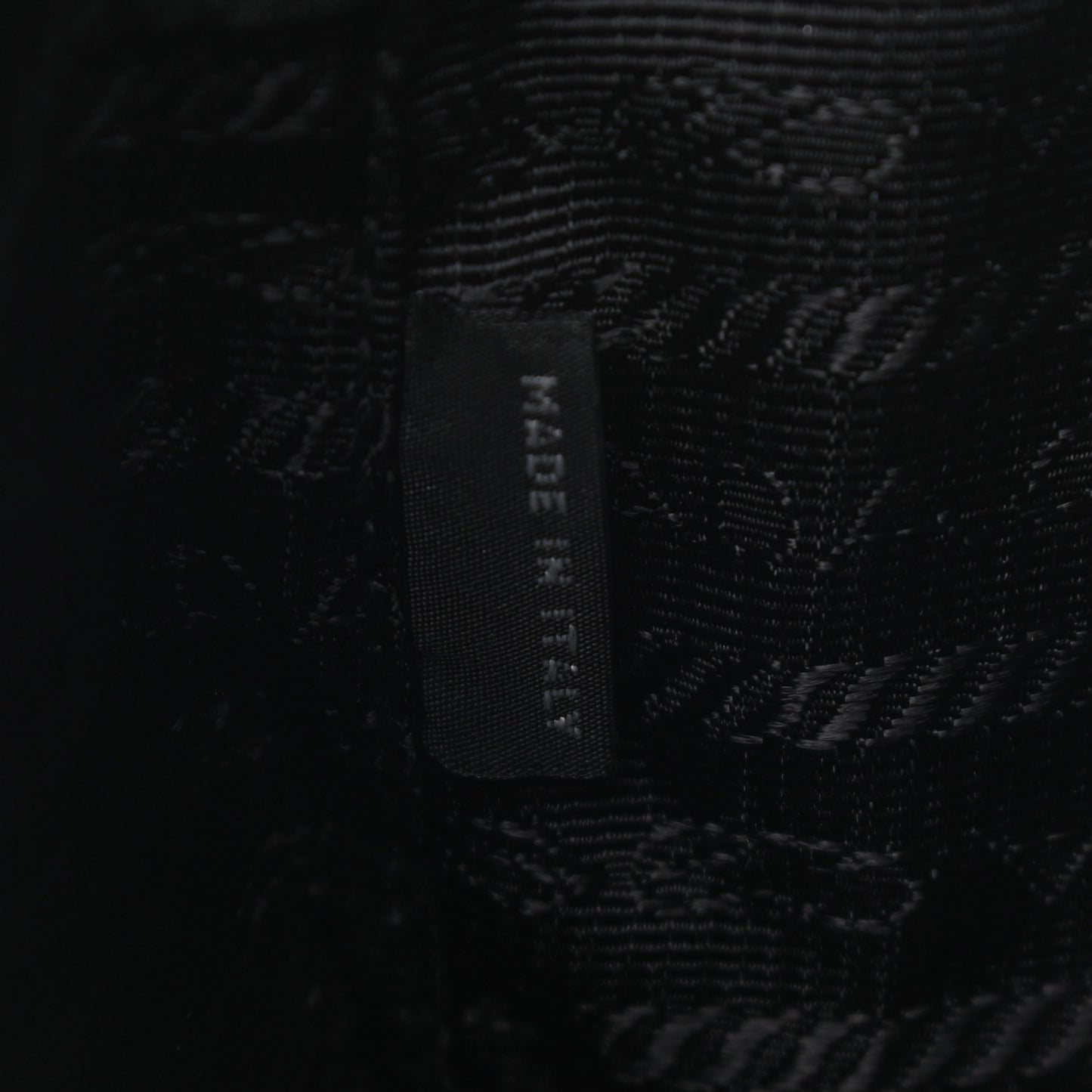 Re-Nylon Duet Drawstring Shoulder Bag Black
