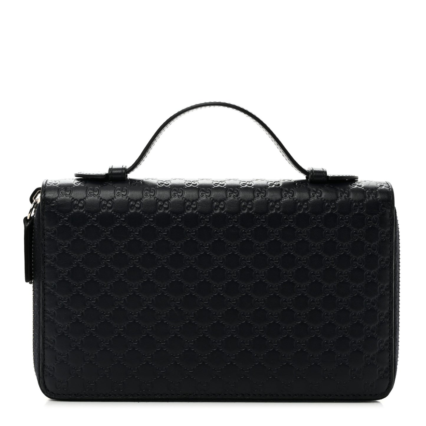 Microguccissima Zip Around Top Handle Travel Wallet Testa di Moro