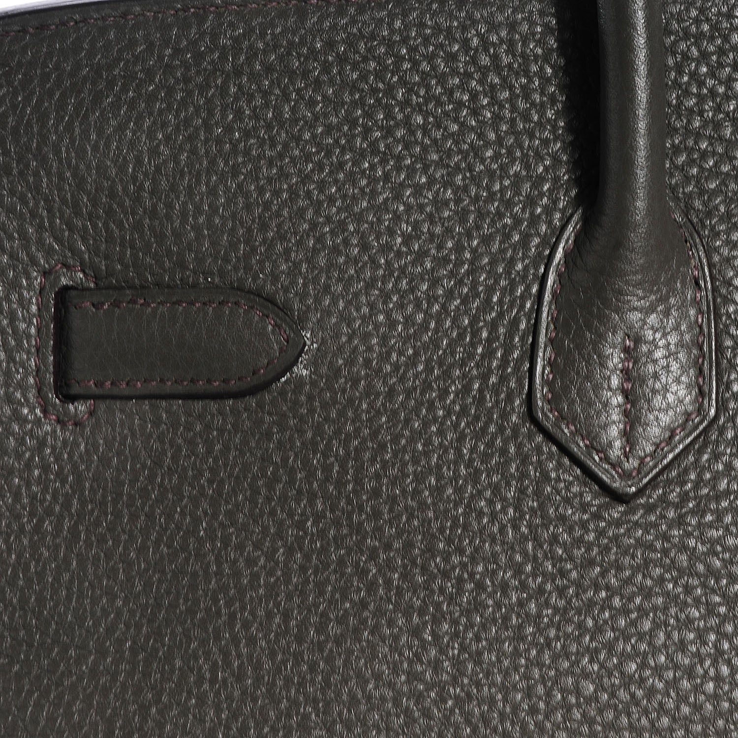 Hermes Taurillon Clemence Birkin 35 Vert de Gris 9 of 17