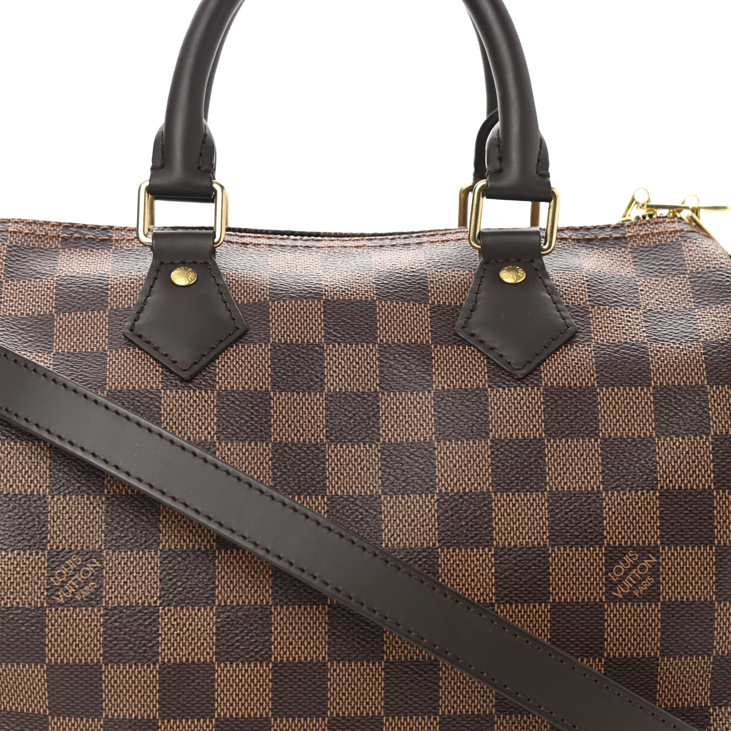 Louis Vuitton Damier Ebene Speedy Bandouliere 25 9 of 11