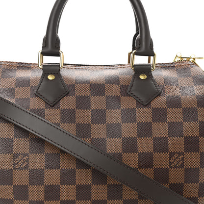 Louis Vuitton Damier Ebene Speedy Bandouliere 25 9 of 11