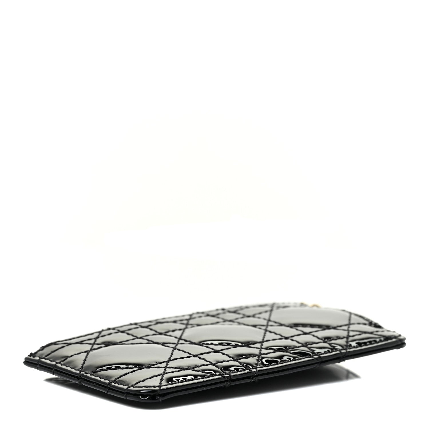 Christian Dior Patent Cannage Lady Dior Card Holder Black 4 of 10
