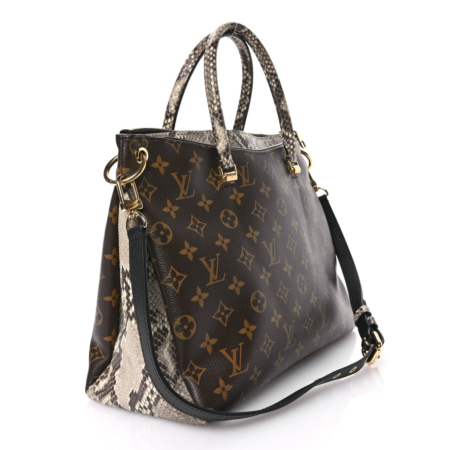 Snakeskin Monogram Pallas Black