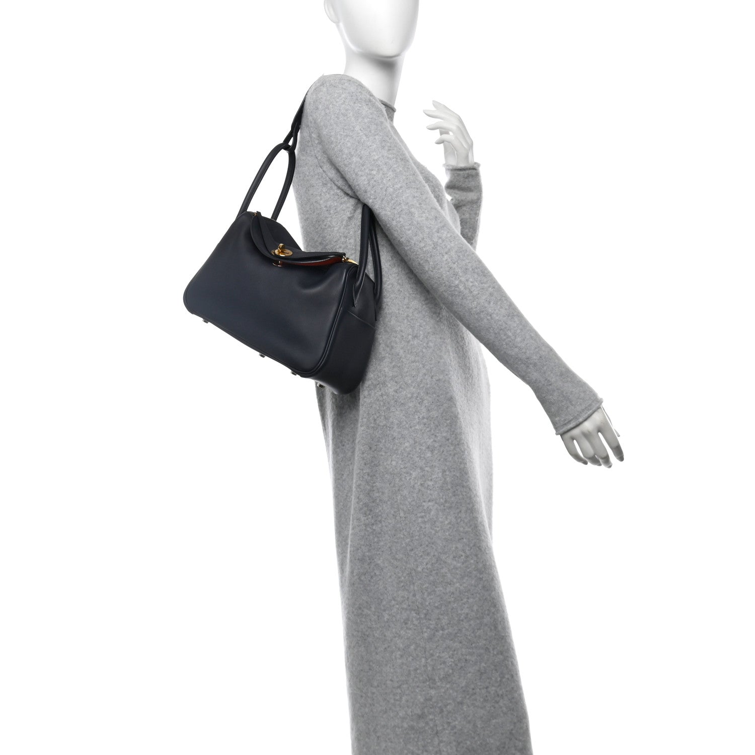 Hermes Swift Verso Lindy 26 Bleu Indigo Orange Poppy 2 of 10
