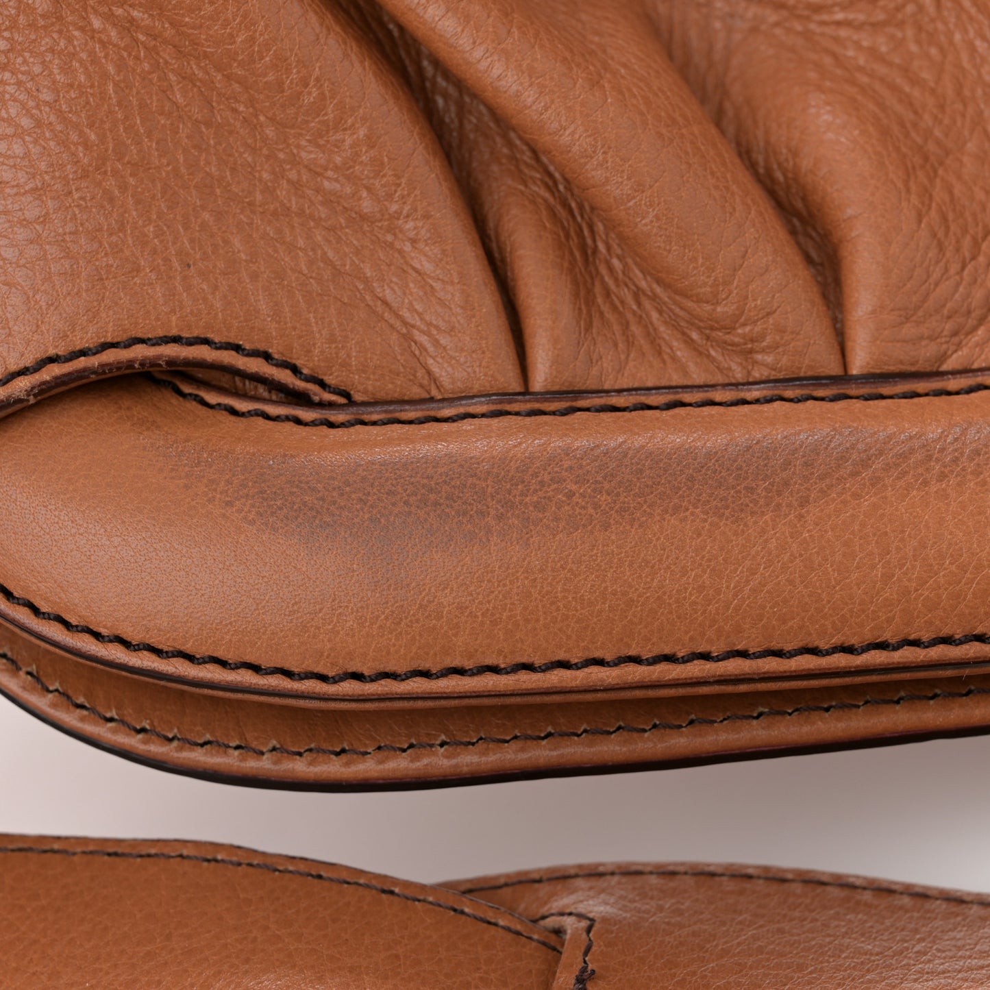 Grained Calfskin Doctor B Hobo Bag Cognac
