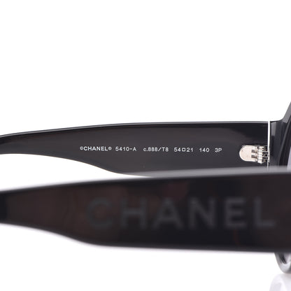 Chanel Acetate Polarized Round Sunglasses 5410 Black 6 of 8