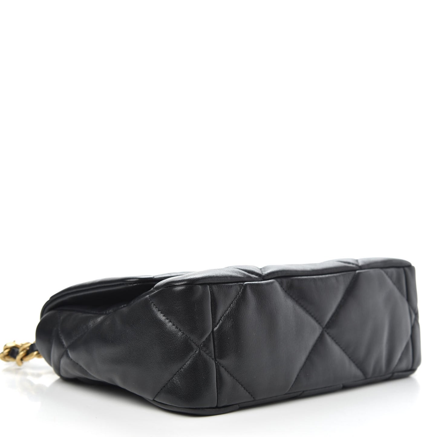 Lambskin Quilted Medium Chanel 19 Flap Black