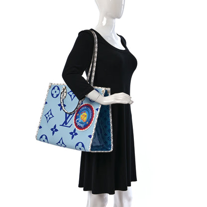 Louis Vuitton Monogram Giant Capri Onthego Blue 2 of 10