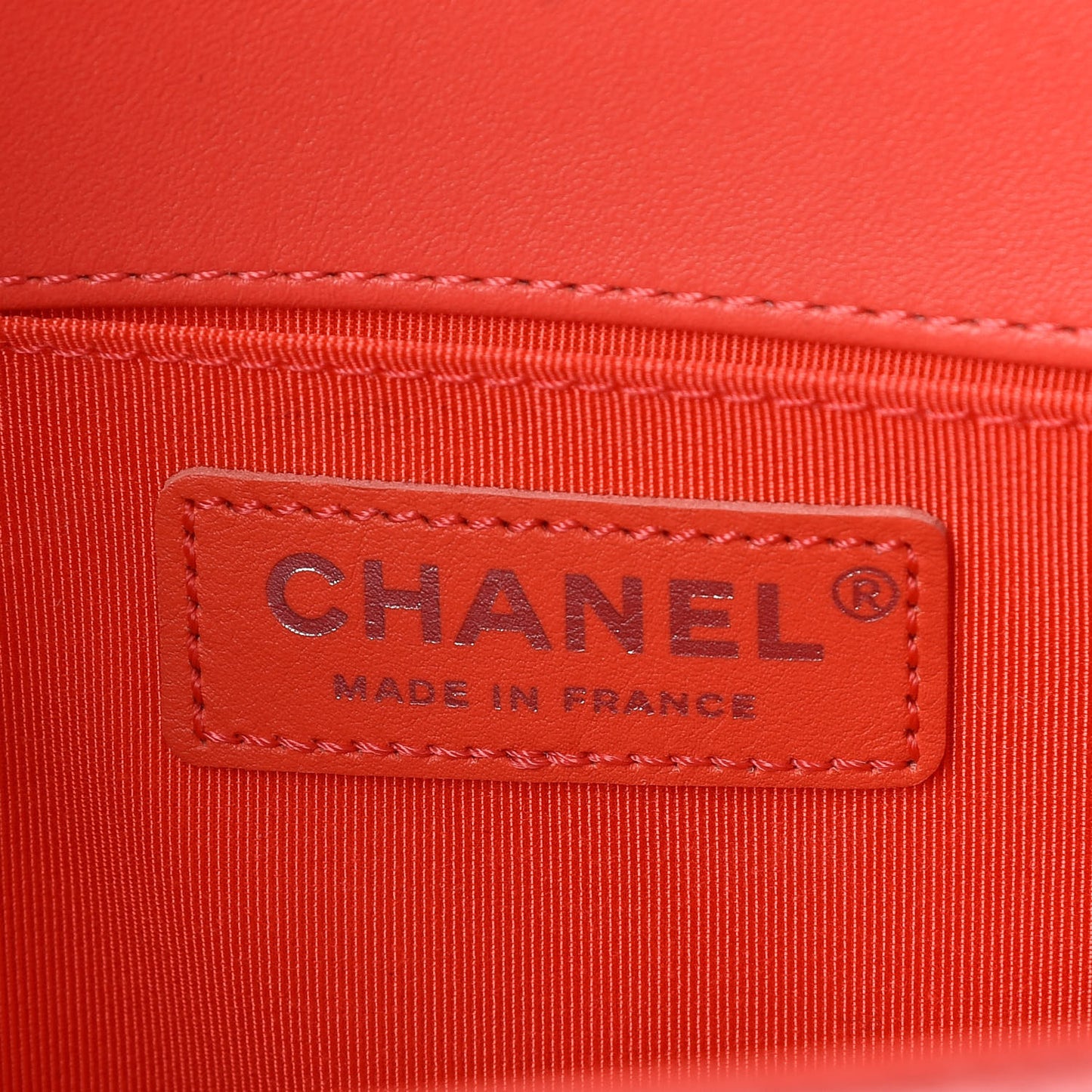 Velvet Quilted Medium Boy Flap Coral