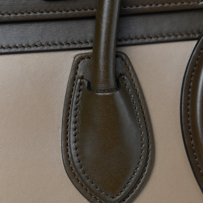 Celine Smooth Calfskin Micro Tri-Color Luggage Khaki 10 of 11