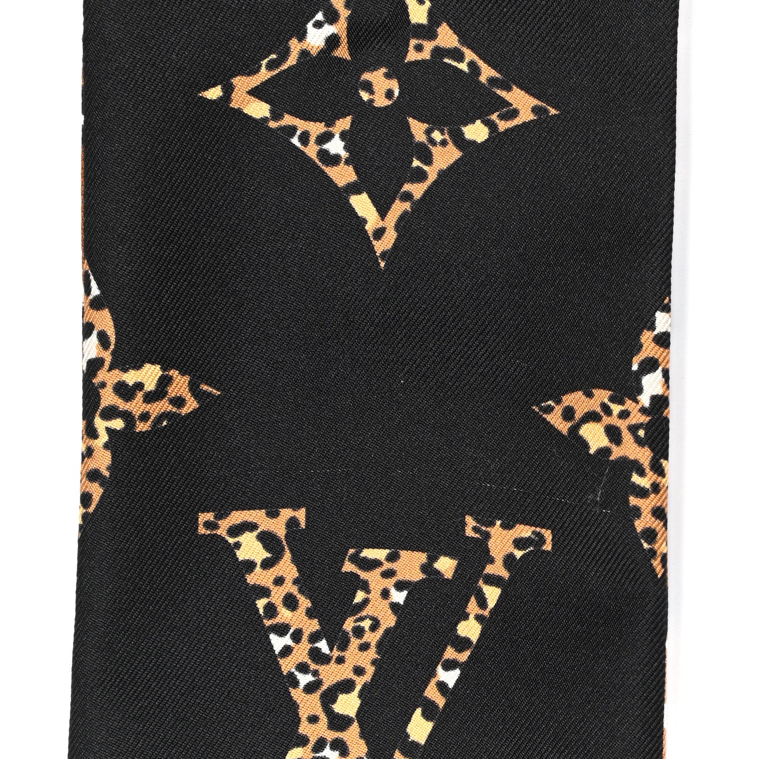 Louis Vuitton Silk Monogram Giant Jungle Bandeau Black 4 of 5