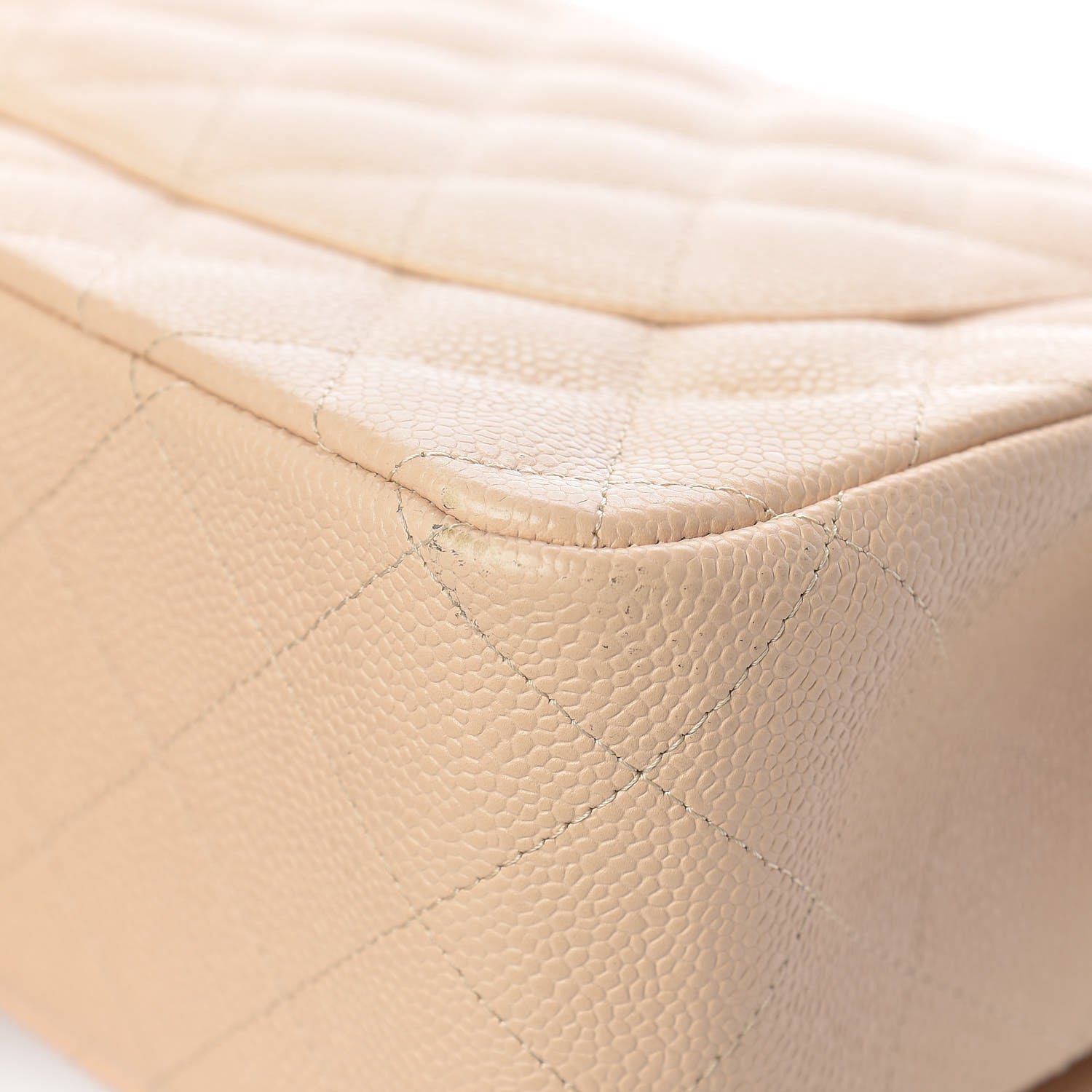 Chanel Caviar Quilted Jumbo Double Flap Beige Clair 12 of 16