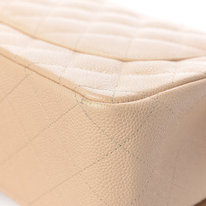 Chanel Caviar Quilted Jumbo Double Flap Beige Clair 12 of 16