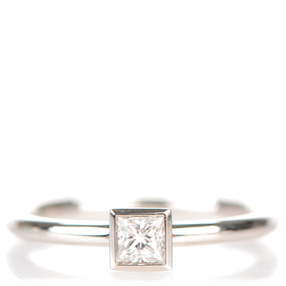 Tiffany Platinum Diamond Princess Cut Engagement Ring 4.5 1 of 5