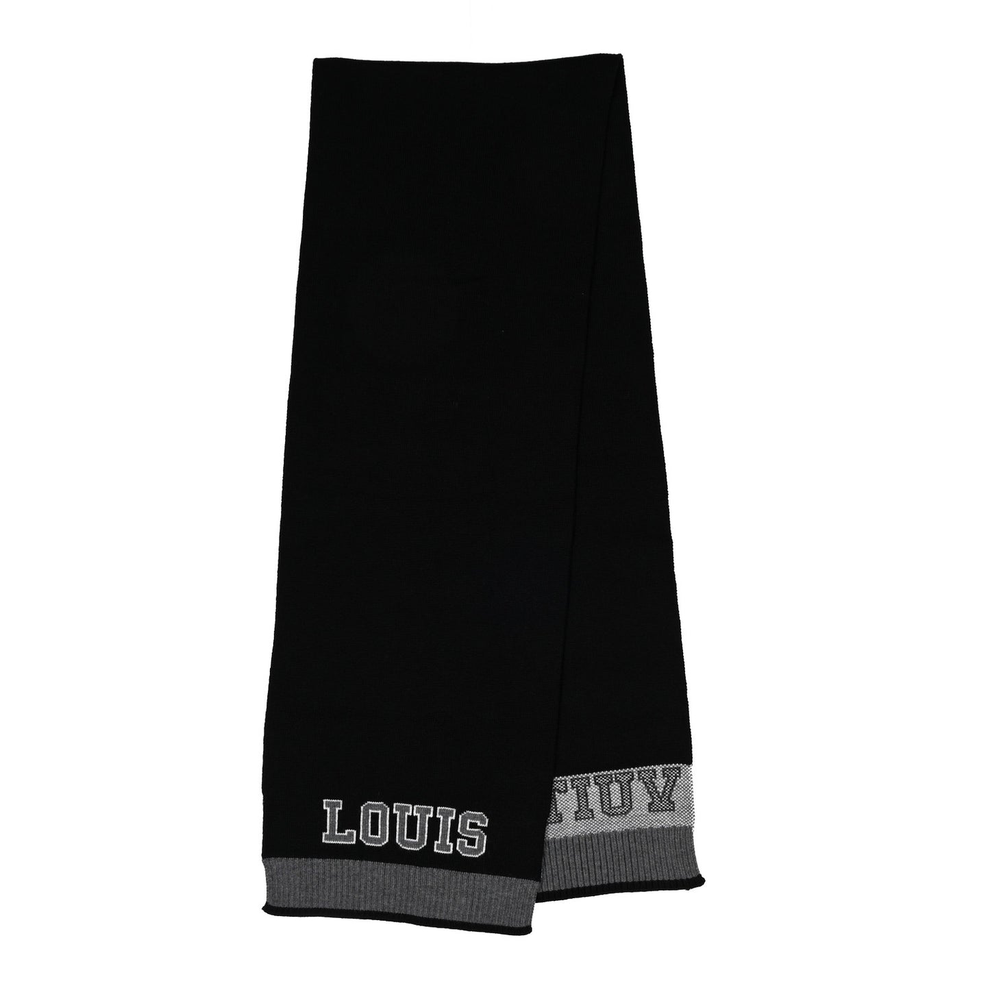 Wool Echarpes Scarf Black Grey