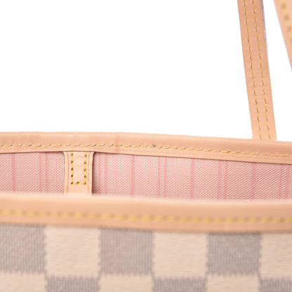 Louis Vuitton Damier Azur Neo Neverfull MM Rose Ballerine 9 of 11