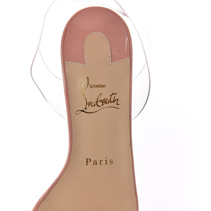 Christian Louboutin Patent PVC Jonatina 85 Sandals 36.5 Pink Transparent 5 of 11