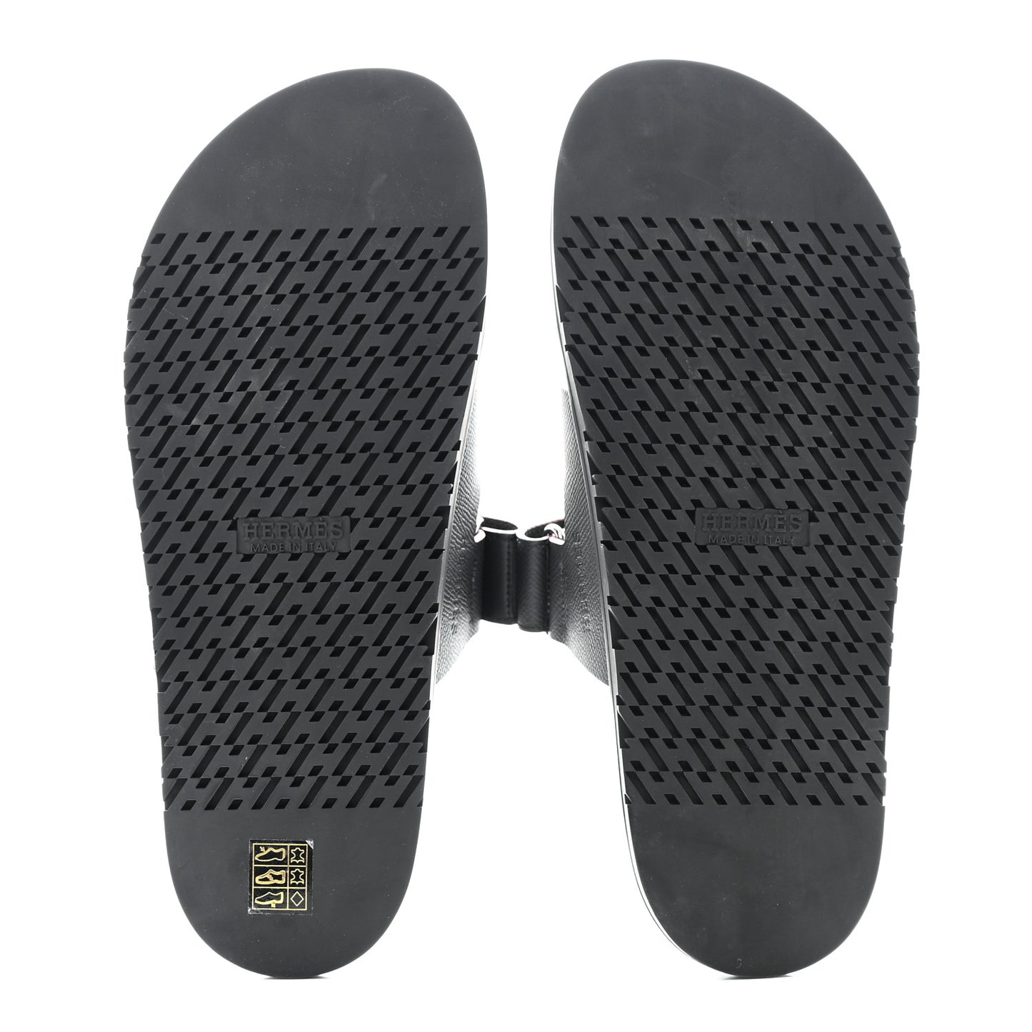 Calfskin Mens Chypre Sandals 44 Black