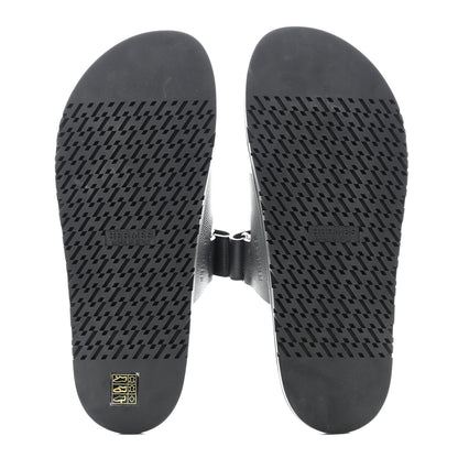Hermes Calfskin Mens Chypre Sandals 44 Black 5 of 9