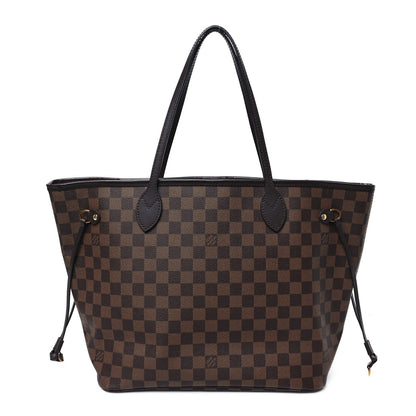 Louis Vuitton Damier Ebene Neo Neverfull MM Rose Ballerine 1 of 12