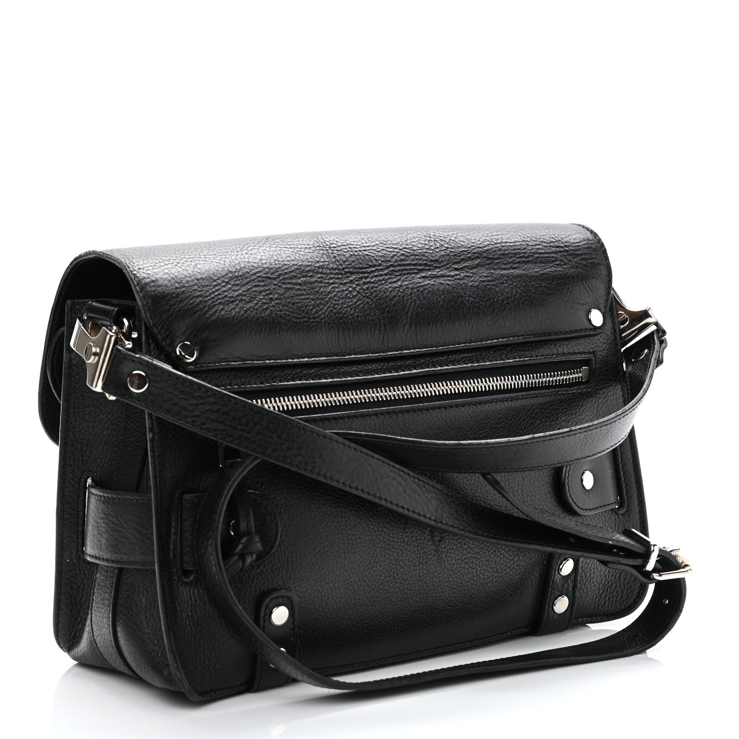 Proenza Schouler Smooth Calfskin Mini PS11 Classic Shoulder Bag Black 3 of 16