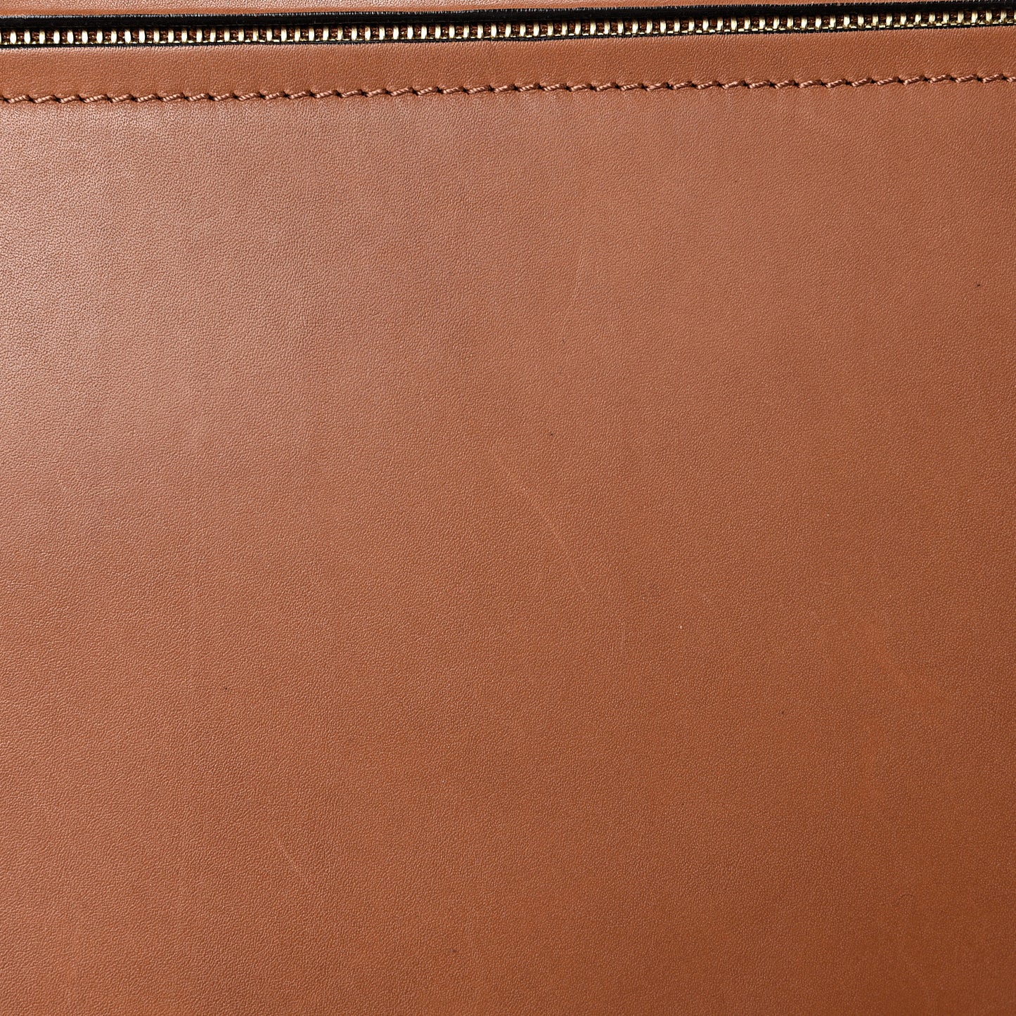 Natural Calfskin Suede Medium Trapeze Tan