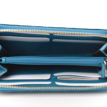 Gucci Microguccissima Zip Around Wallet Deep Cobalt 6 of 8