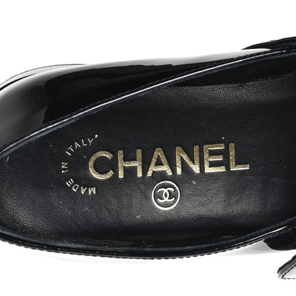 Chanel Patent Calfskin Mary Janes Flats 36.5 Black 8 of 10
