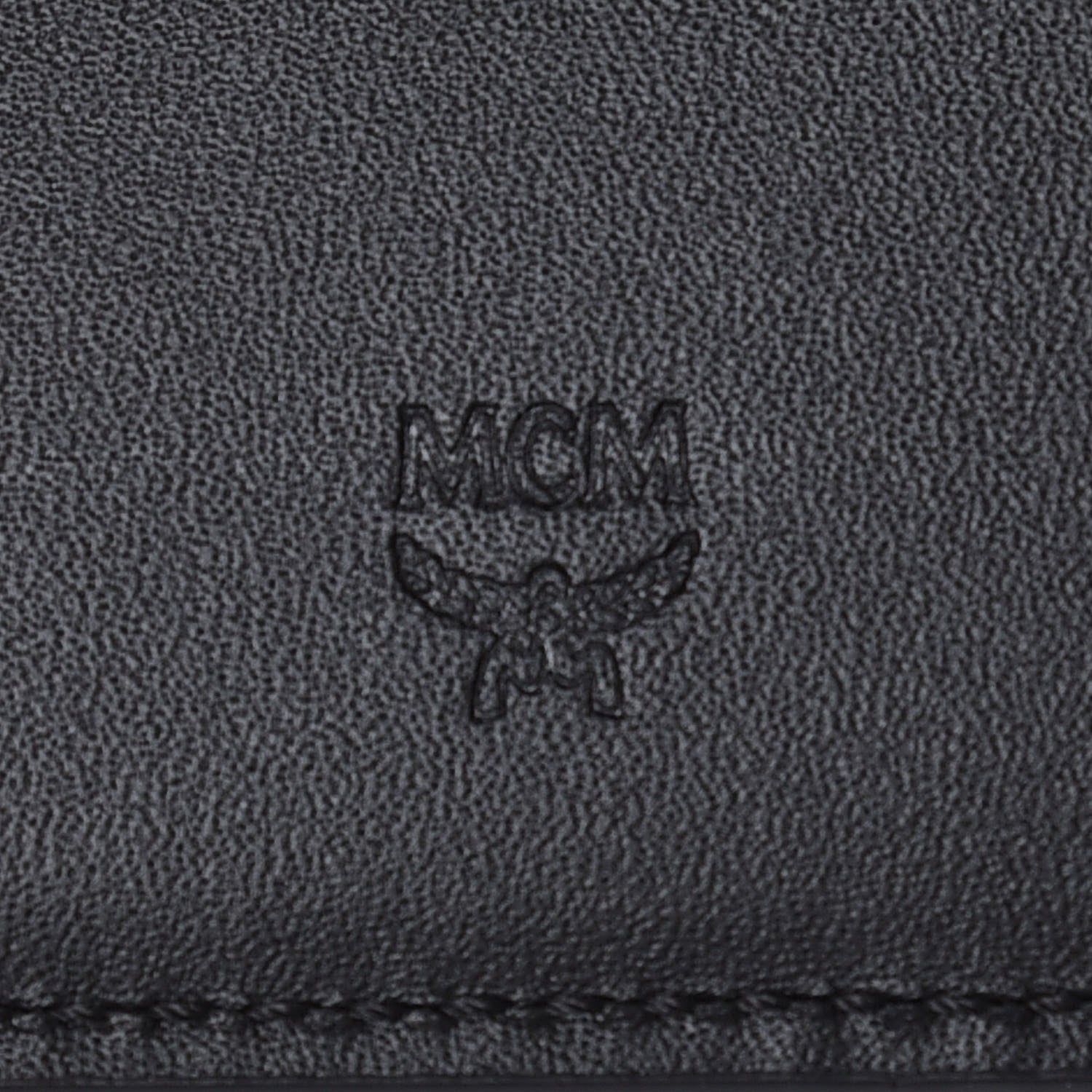 MCM Calfskin Bifold Long Wallet Black 8 of 9