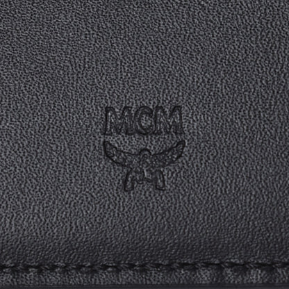MCM Calfskin Bifold Long Wallet Black 8 of 9