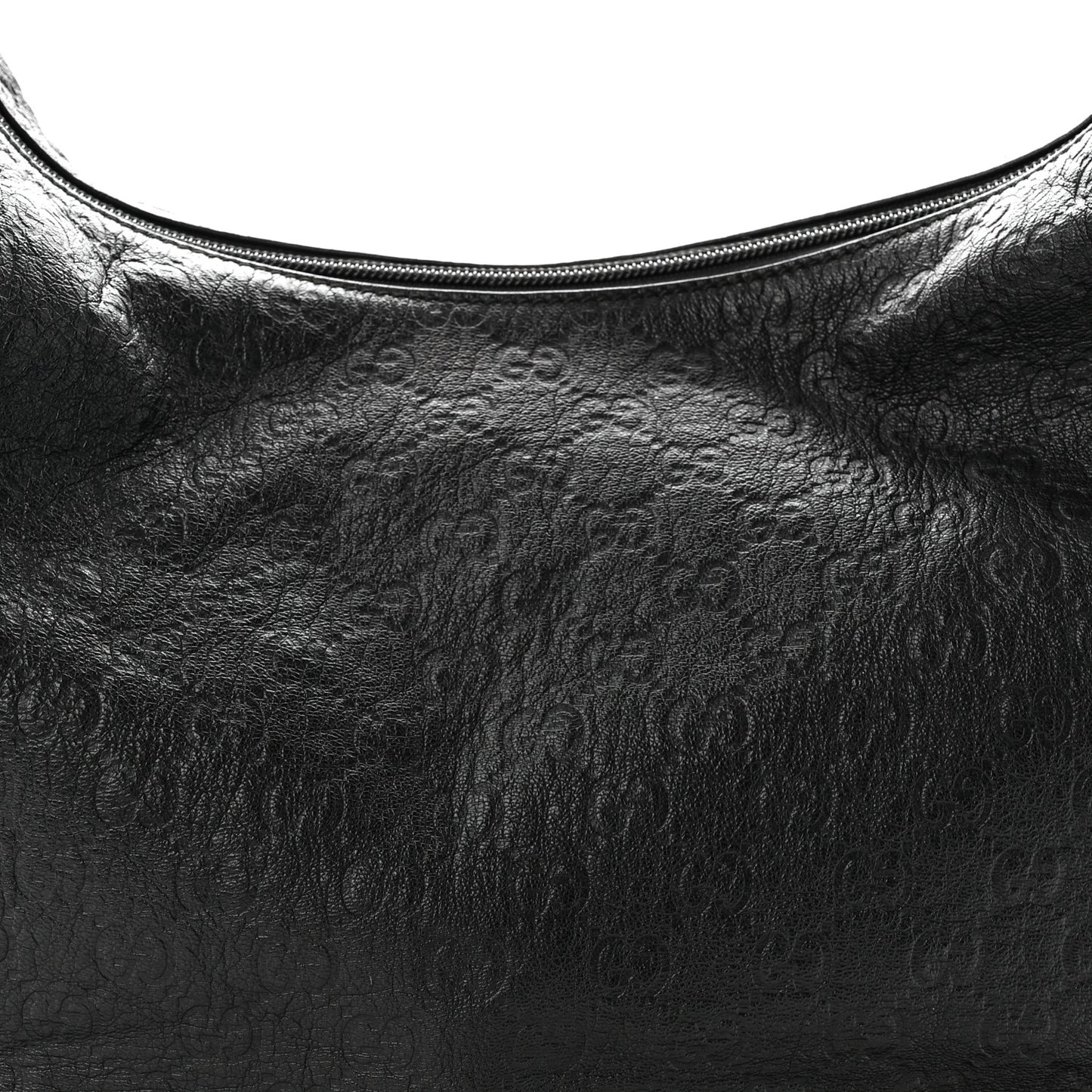 Guccissima Monogram Hobo Black