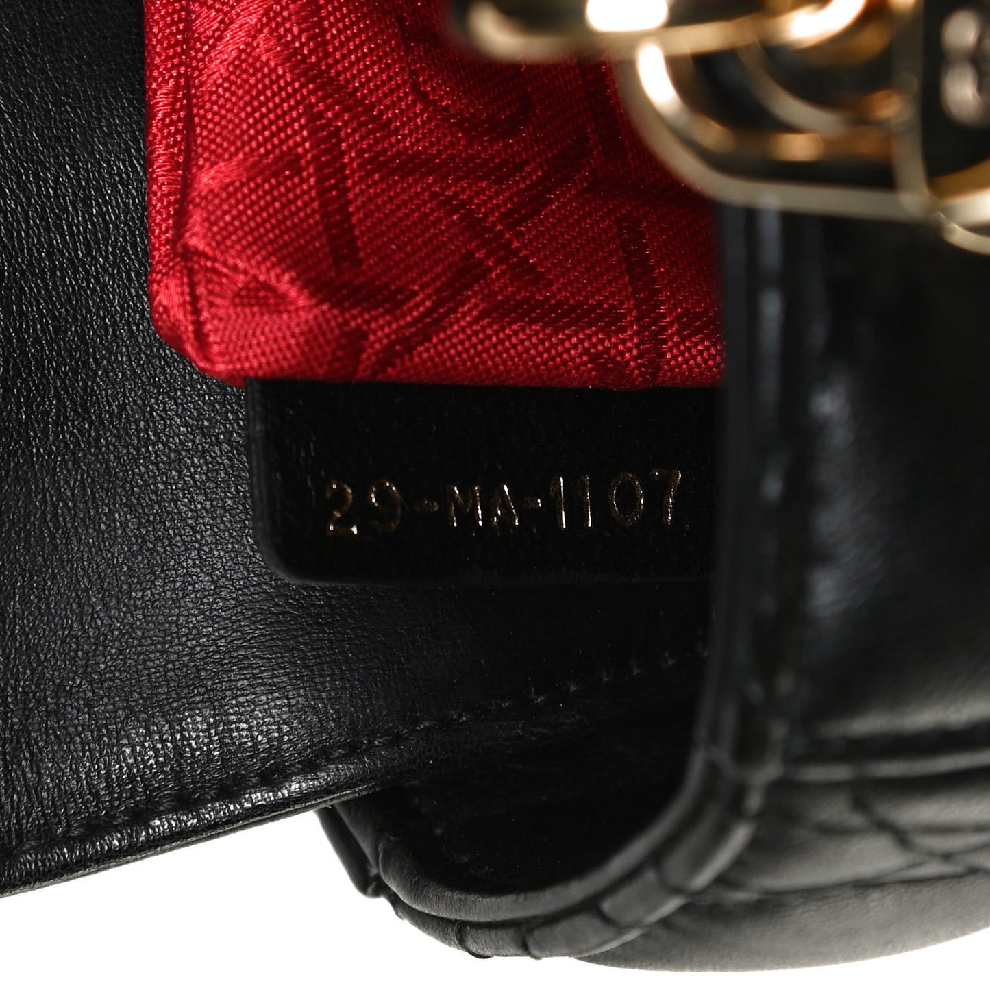 Lambskin Cannage Small Lucky Badges My Lady Dior Black