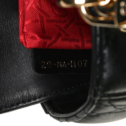 Christian Dior Lambskin Cannage Small Lucky Badges My Lady Dior Black 7 of 13