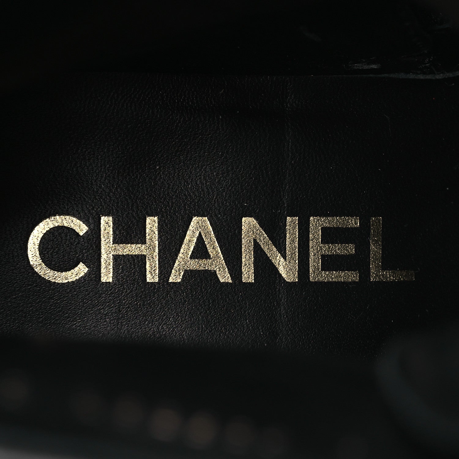 Chanel Wool Tweed Calfskin Chain Lace Up Combat Boots 38 Black White 9 of 11