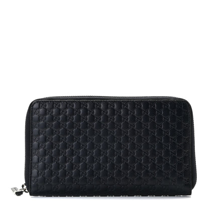 Gucci Microguccissima Large Zip Around Organizer Wallet Blue 1 of 7