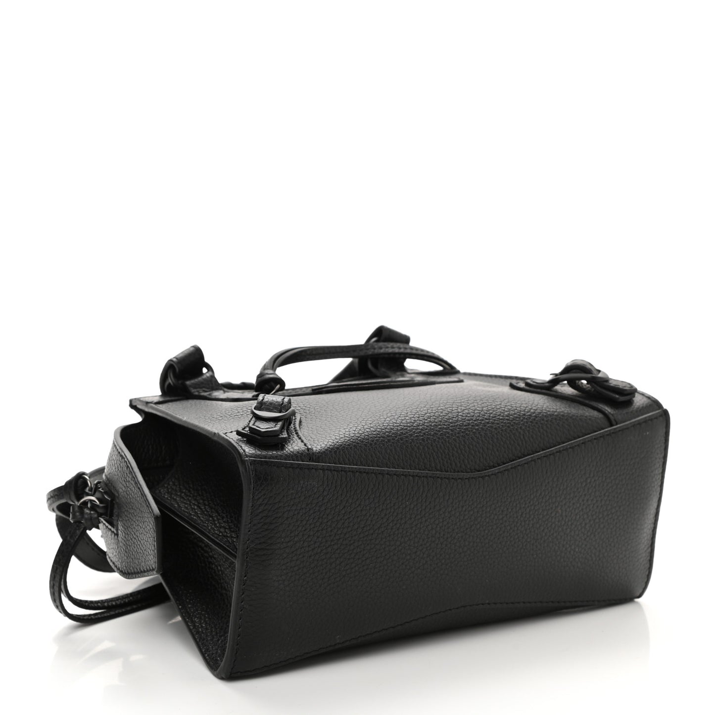 Grained Calfskin Neo Classic Black Hardware Mini City Black