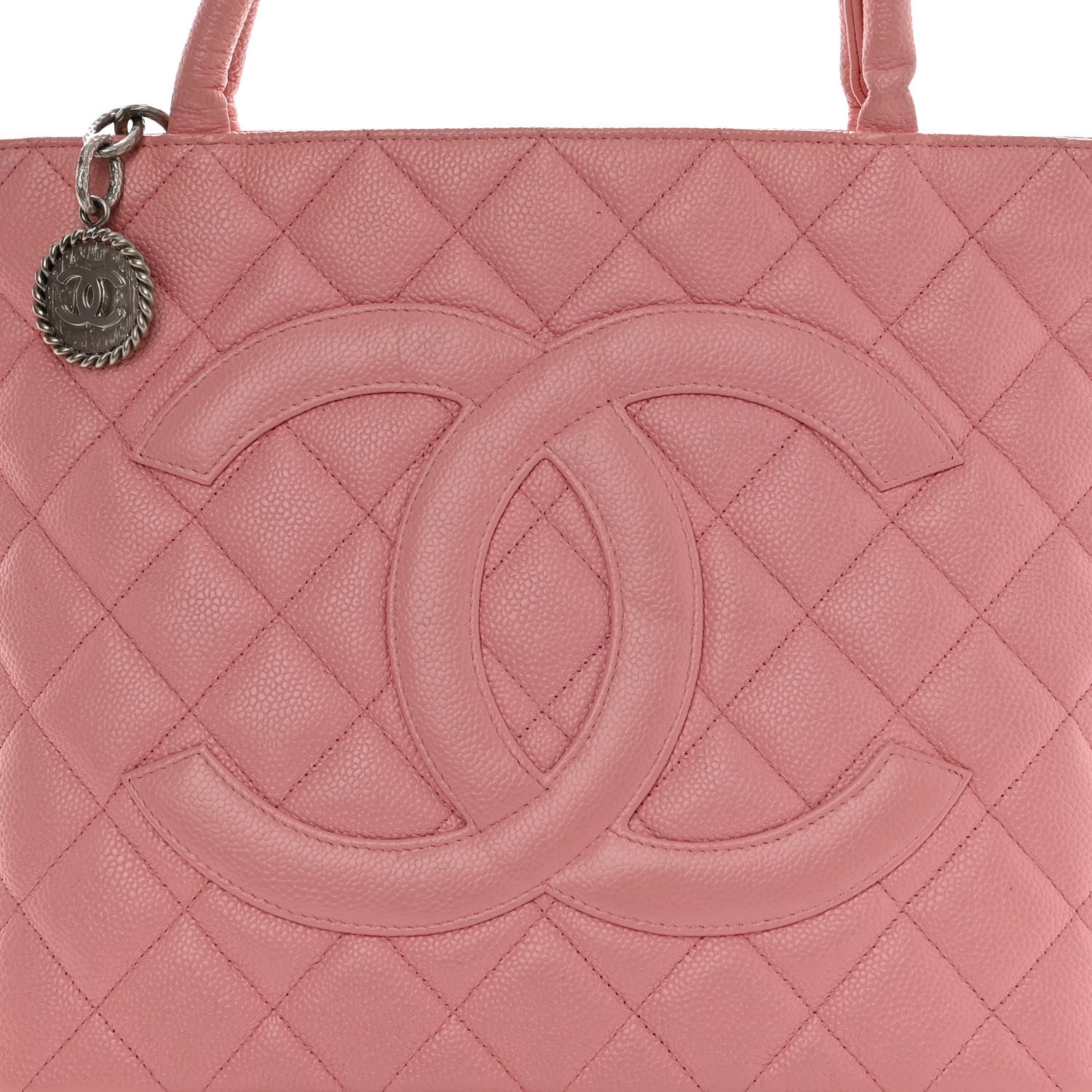 Chanel Caviar Quilted Medallion Tote Light Pink 8 of 15